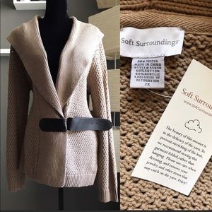 NWT Soft Surroundings Khaki Sweater Size 2X or 22